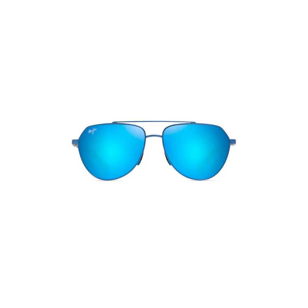 NEW MAUI JIM unisex - waiwai polarized aviator sunglasses in matte transparent b - Picture 2 of 3